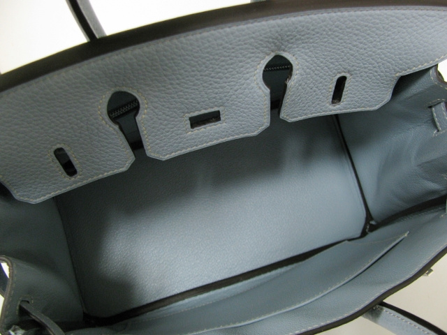 エルメス バーキン25(トゴ/ブルーリン/シルバー/金具)